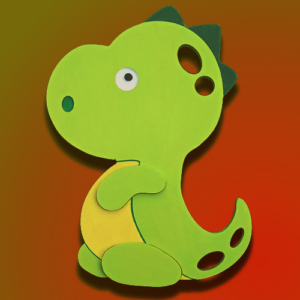 Zidna lampa dinosaurus
